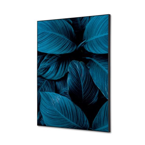 decoración textil de Pared SET A2 Hoja Botánica Azul