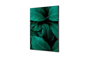 decoración textil de Pared SET A2 Hoja Botánica Verde