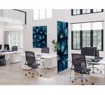 Wanddecoratie Textiel SET A2 Cactus Blauw