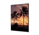 Wanddecoratie Textiel SET A2 Palmbomen Zonsondergang