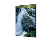 Spannstoff Wanddekoration SET A2 Wasserfallwald