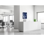 Wanddecoratie Textiel SET A2 Japanse Bloesem Blauw