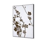 Wanddecoratie Textiel SET A2 Japanse Bloesem Donkerbruin