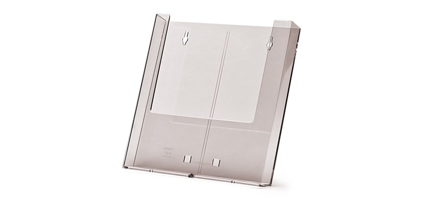 Wandprospekthalter A4 / 2xDL mit AB1