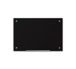 Scritto® Pizarra De Cristal Rotulable Negro 90 x 60 cm