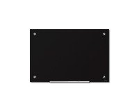 Scritto® Tableau de Verre Noir 90 x 60 cm