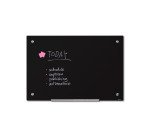 Scritto® Pizarra De Cristal Rotulable Negro 90 x 60 cm