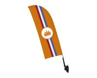Window Flag Set Single-Sided Oranje Kroon