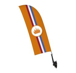 Drapeau De Fenêtre Ensemble Complet Orange Couronne