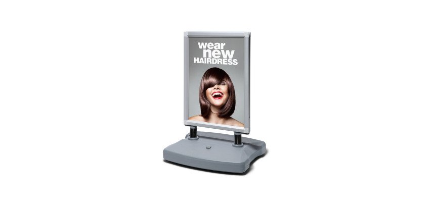 Windtalker® City With Plastic Base Silver 50 x 70 cm