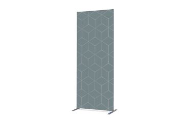 Textil Raumteiler Deko 85-200 Hexagon Grau