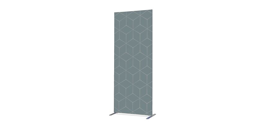 Cloison Déco en tissu 85-200 Hexagone Gris