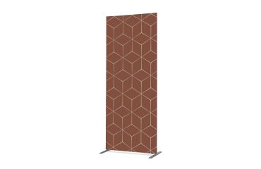 Scheidingswand Textiel Deco 85-200 Dubbelzijdig Hexagon Roest