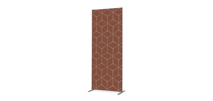 Cloison Déco en tissu 85-200 Hexagone Rouille