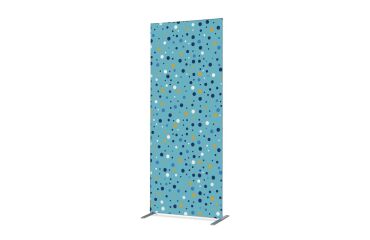 Textil Raumteiler Deko 85-200 Punkte Farbe Blau