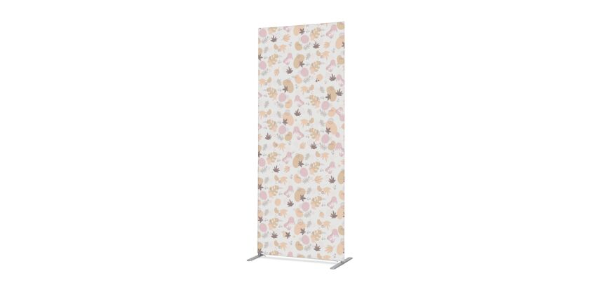 Textile Room Divider Deco 85-200 Double Foya Flowers