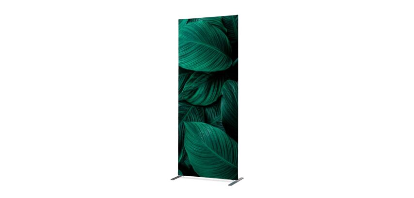 Textile Room Divider Deco 85-200 Double Botanical Green Leaves