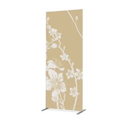Cloison Déco En Tissu 85-200 Fleurs De Cerisier Japonais Abstraites Beiges