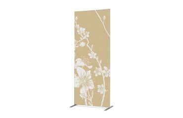 Textil Raumteiler Deko 85-200 Abstrakte Japanische Kirschblüte Beige