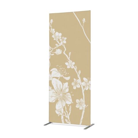 Separador textil deco 85-200 Doble Abstracto Flor de Cerezo Japonés Beige