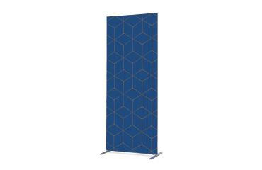 Scheidingswand Textiel Deco 100-200 Dubbelzijdig Hexagon Blauw-Bruin