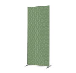 Textile Room Divider Deco 100-200 Double Hexagon Green
