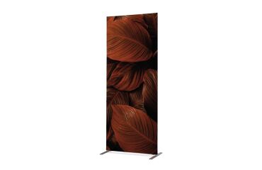 Textil Raumteiler Deko 100-200 Botanische Blätter Rot/Rost