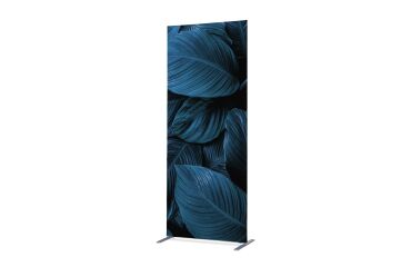 Textile Room Divider Deco 100-200 Double Botanical Blue Leaves