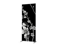 Separador Textil Deco 100-200 Doble Abstracto Flor de Cerezo Japonés Negro