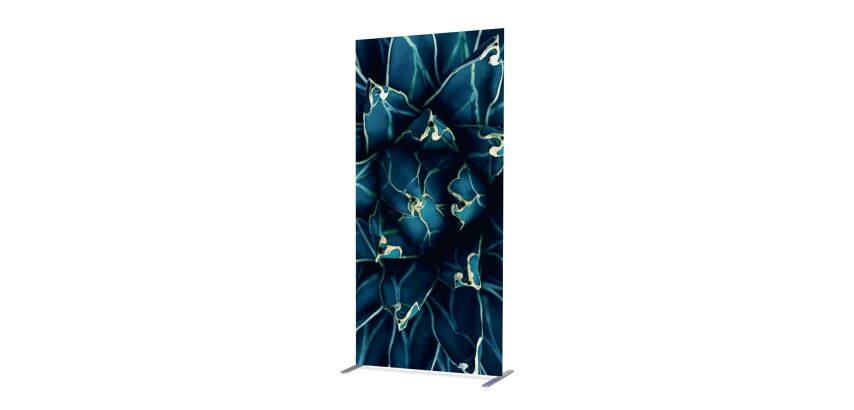 Textile Room Divider Deco 100-200 Cactus Blue I819