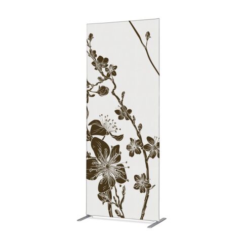 Separador textil deco 100-200 Doble Abstracto Flor de Cerezo Japonés Marrón