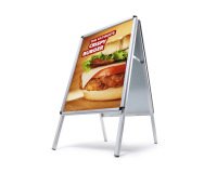 Caballete Publicitario 50x70 cm Esquinas Redondas 32 mm