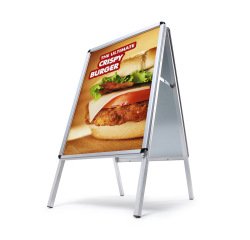 Caballete Publicitario 50x70 cm Esquinas Redondas 32 mm