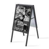 Caballete Publicitario 50x70 cm Esquinas en Inglete 32 mm Negro