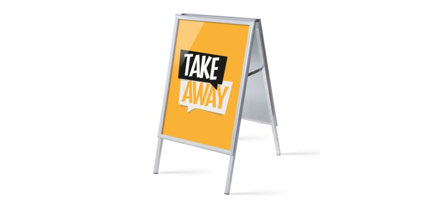 ensemble Complet Chevalet A1 Emporter Jaune Anglais