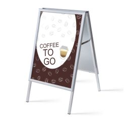 Set Completo Caballete A1 Café Para Llevar Inglés