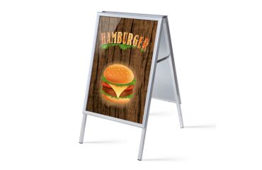 Set Completo Caballete A1 Hamburguesa Inglés
