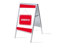 Set Completo Caballete A1 Abierto Rojo Español