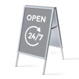 Set Completo Caballete A1 Abierto 24/7 Gris Inglés
