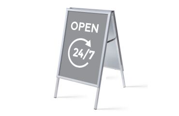 Set Completo Caballete A1 Abierto 24/7 Gris Inglés