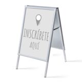 Set Completo Caballete A1 Accede Aquí Gris Español