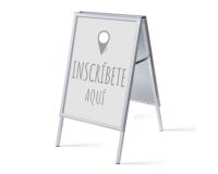 Set Completo Caballete A1 Accede Aquí Gris Español