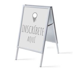 Set Completo Caballete A1 Accede Aquí Gris Español
