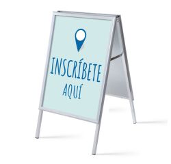 Set Completo Caballete A1 Accede Aquí Azul Español