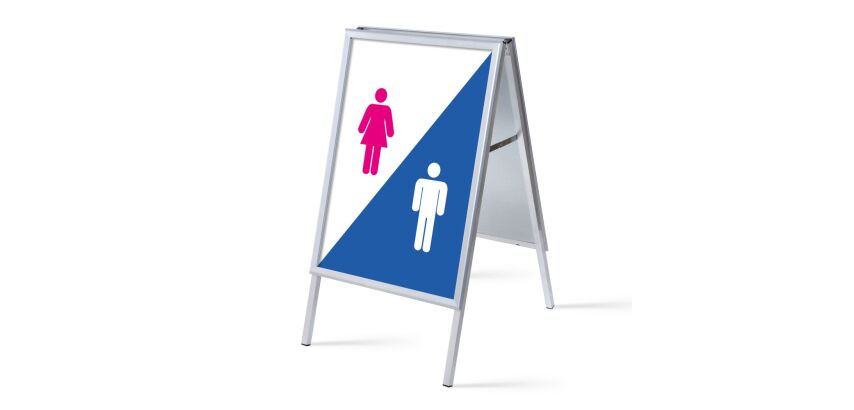 Kundenstopper A1 Komplettset Hygiene Facilities