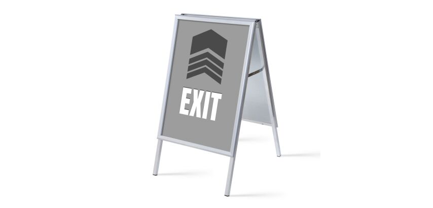 A-Board A1 Complete Set Exit Grey English