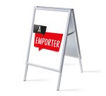 Présentoir fixe A1 Komplett-Set A emporter Blanc Français