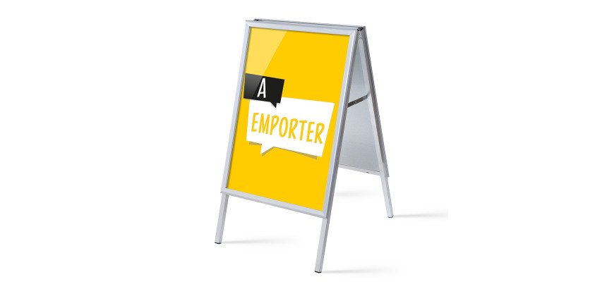 ensemble Complet Chevalet A1 Emporter Jaune Français