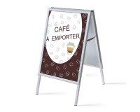 Fixed display A1 Complete Set Take Away Café French