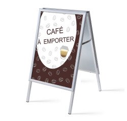 Fixed display A1 Complete Set Take Away Café French